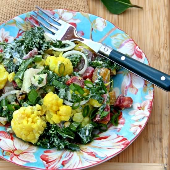 Kale and Mixed Vegetable Salad