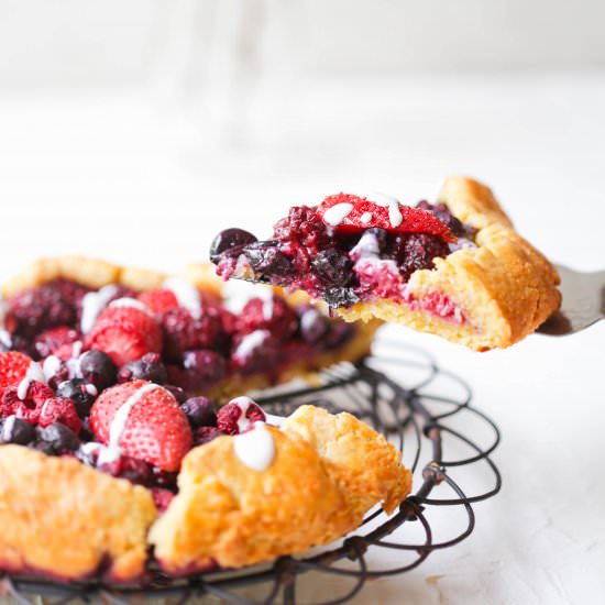 Berries and Cream Galette