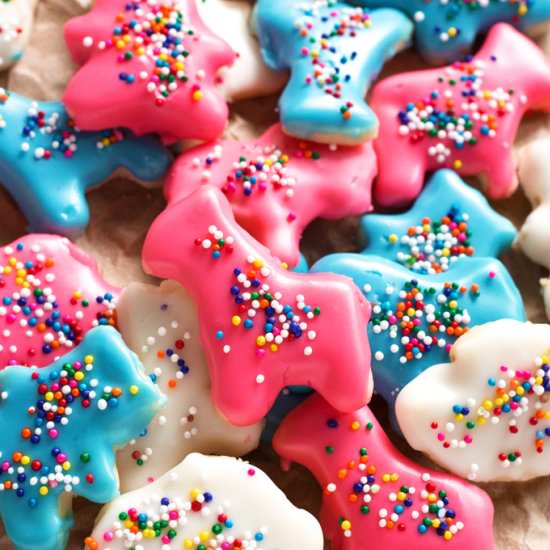 Gluten-Free Frosted Animal Cookies