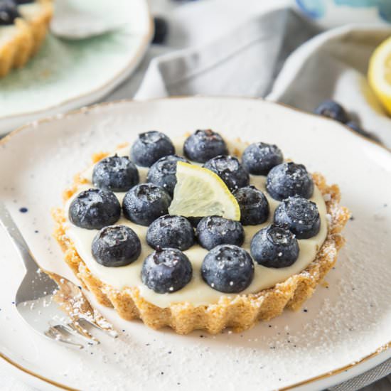 Lemon and Blueberry Tartlets