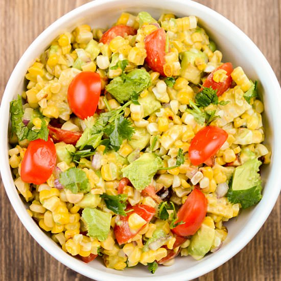 Summer Fresh Grilled Corn Salad