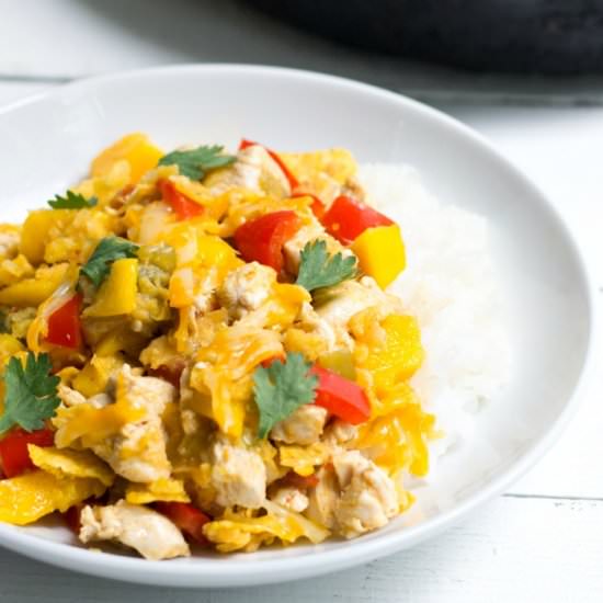 Mango Chicken Tortilla Skillet
