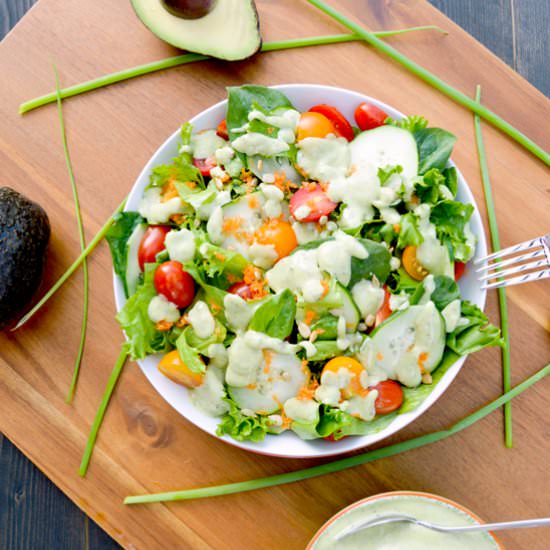 Creamy Scallion Avocado Dressing