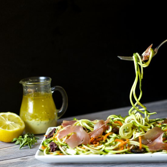 Chilled Zucchini Spiralized Salad