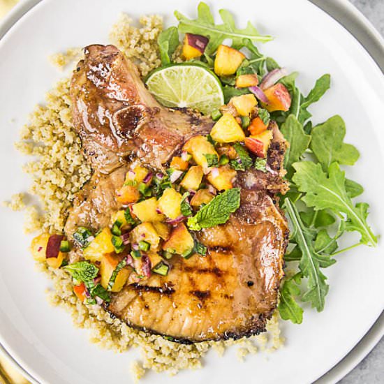 Ginger & Honey Glazed Pork Chops