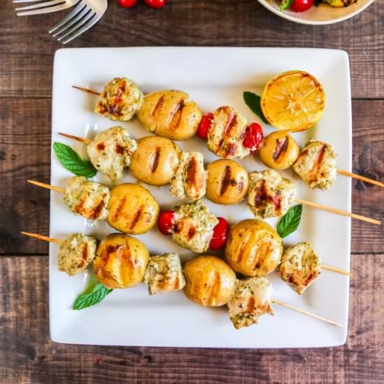 Potato Chicken Kabobs