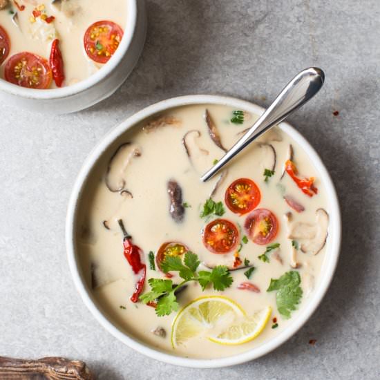 Thai Style Coconut Soup (Tom Kha)