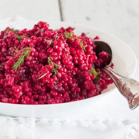 Beetroot Pearl Couscous Salad