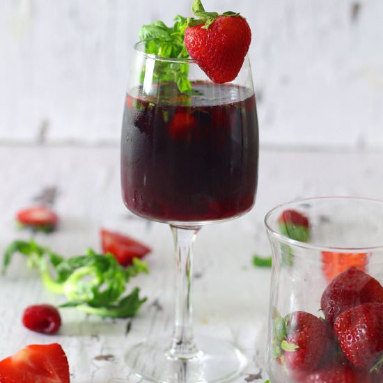 Strawberry Basil Sangria