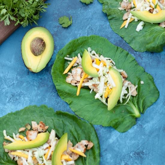 Collard Green Grilled Fish Tacos