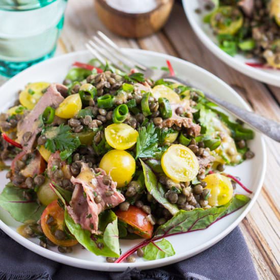 Lentil & Roast Beef Salad