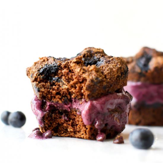 Chocolate Blueberry Muffins