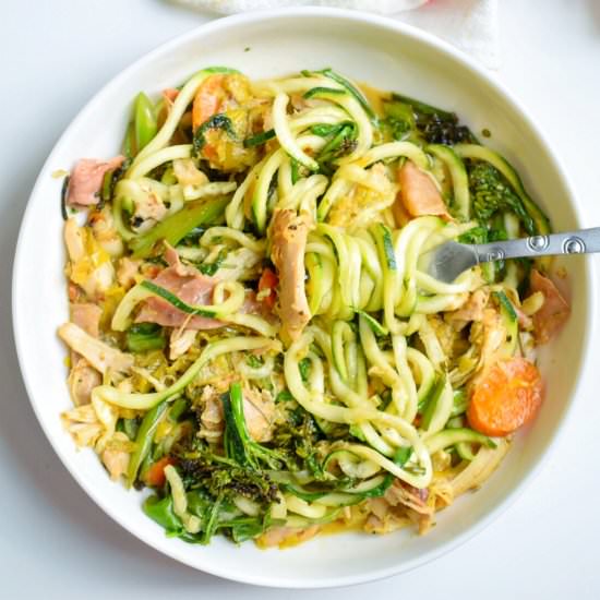 Cheesy Chicken & Green Zoodles