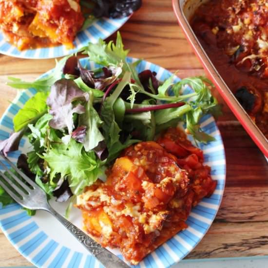 Butternut Squash & Feta Parmigiana