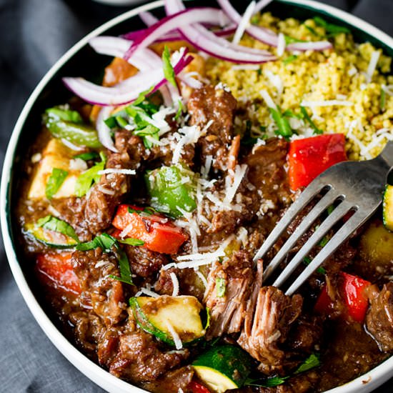 Slow Cooked Summer Beef Casserole