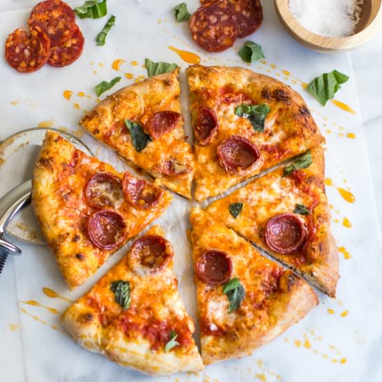 Hot Honey and Soppressata Pizza