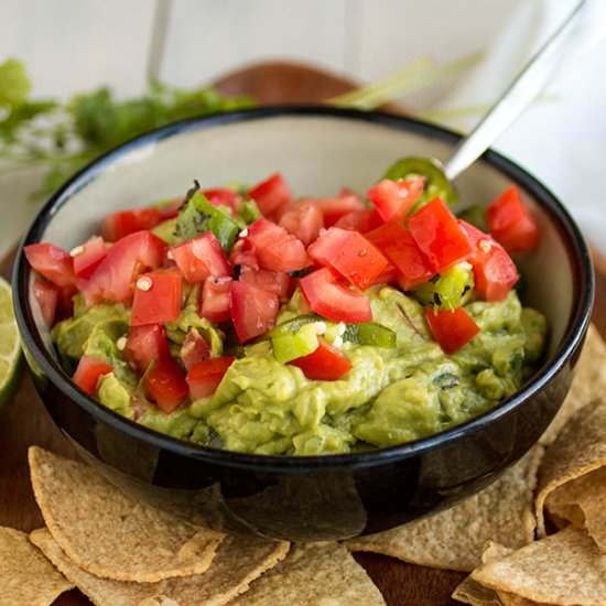 Guacamole with Roasted Jalapenos