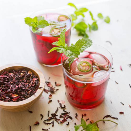 Vodka-Hibiscus Cocktail