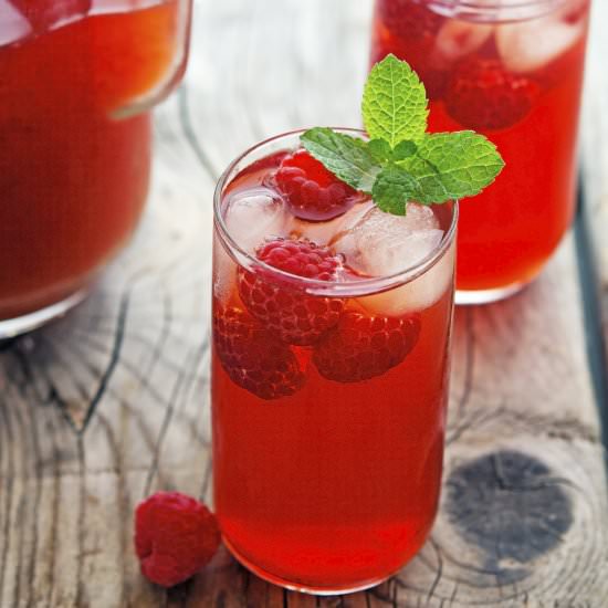 Raspberry Mint Iced Tea