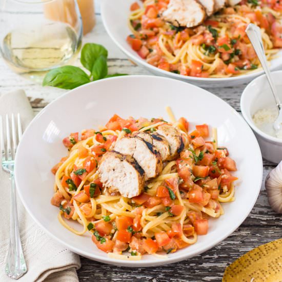 Chicken Bruschetta Linguine