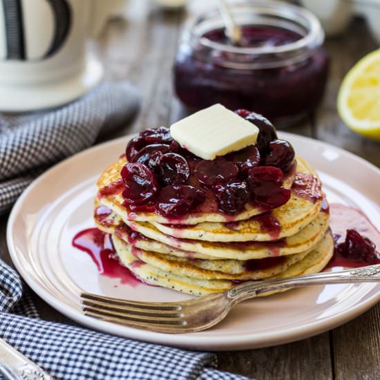 Lemon Poppy Seed Pancakes