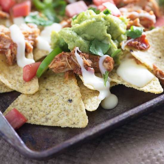 Sheet Pan Chicken Nachos