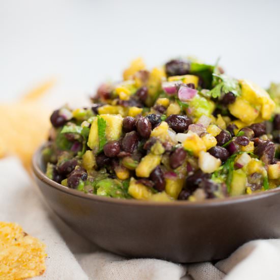Pineapple and Black Bean Salsa
