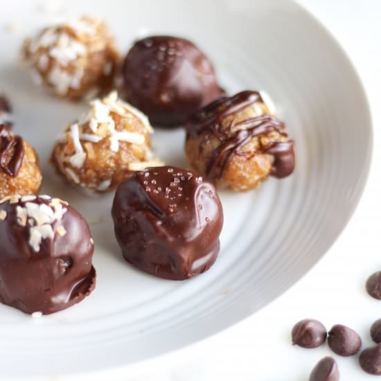 Salted Cashew Coconut Truffles