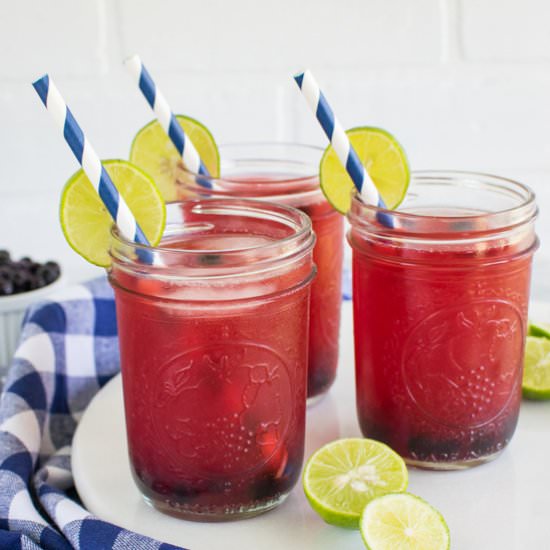 Sparkling Key Lime Fruit Punch