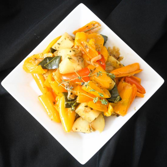 Stewed Sweet Peppers