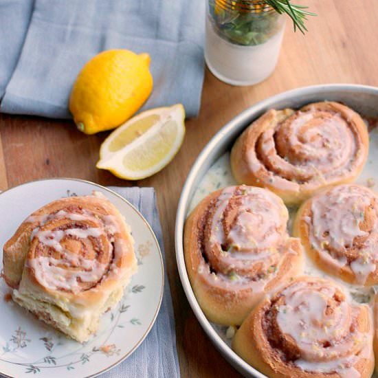 Rosemary Lemon Cinnamon Rolls