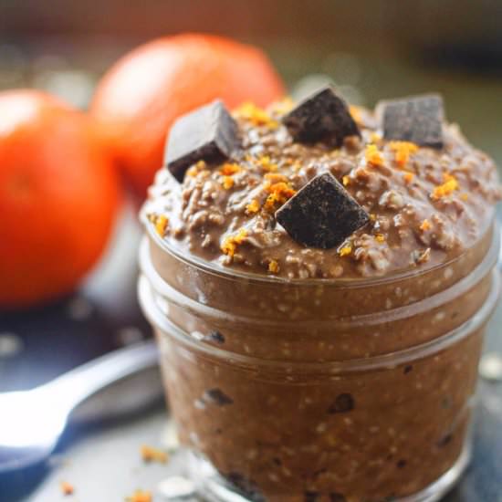 Chocolate Orange Overnight Oats