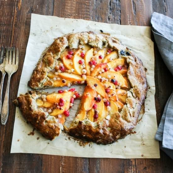 Earl Grey Peach Galette