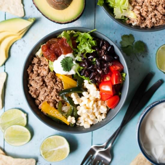 Poblano Pepper Burrito Bowls