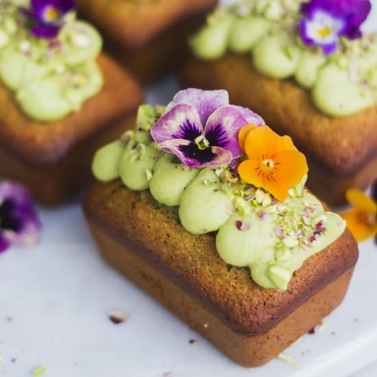Pistachio & Lime Mini Loaves