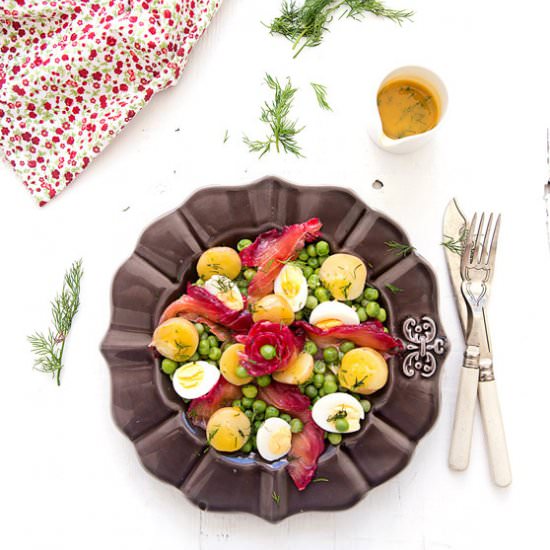 Gravlax and Potato Salad