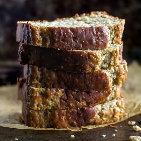 Greek Yogurt Banana Oat Bread