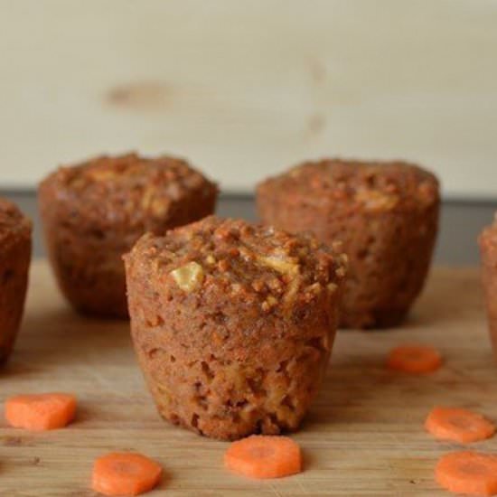Carrot, Apple & Ricotta Muffins
