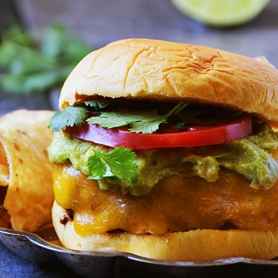 Guacamole Cilantro Lime Burger