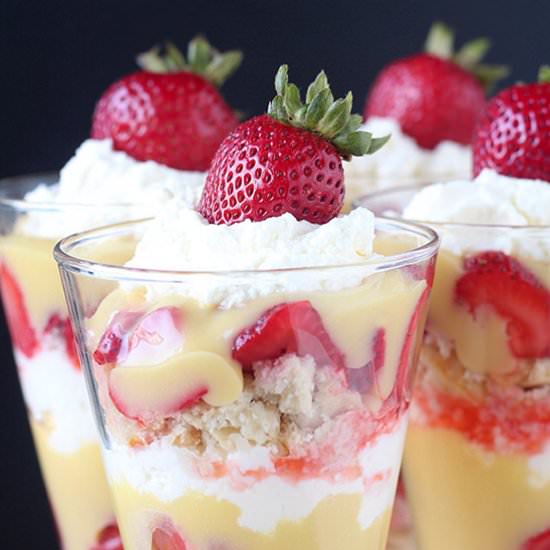 Strawberry Shortcake Lemon Parfaits