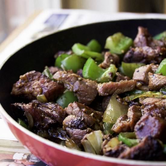 Black Pepper Beef (GF, Paleo)