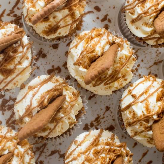 Lotus Biscoff (Speculoos) Cupcakes