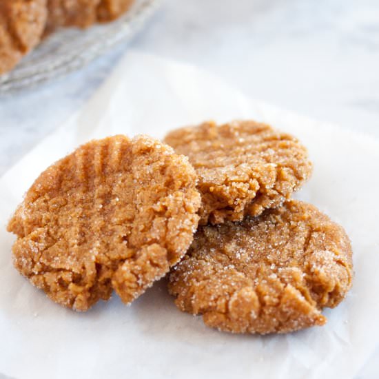 Soft Vegan Peanut Butter Cookies