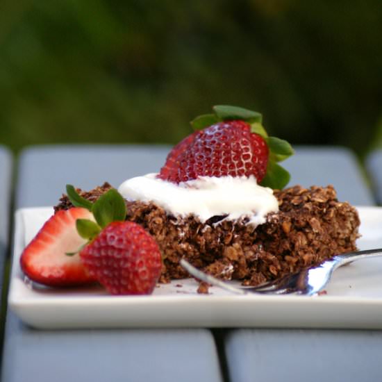 Healthy Chocolate Baked Zoats