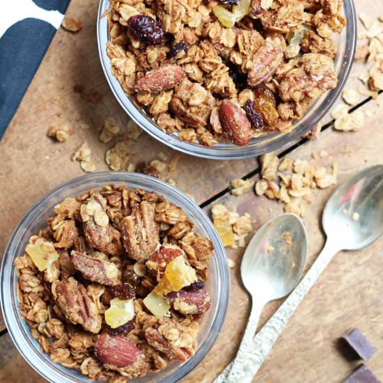 Coconut Almond Butter Granola