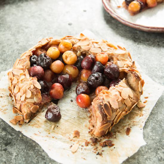 Cherry Galette with Almond Crust