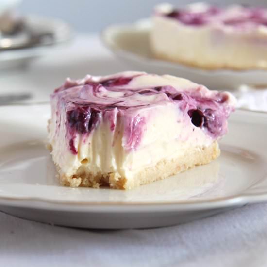 Blueberry Lemon Curd Cheesecake