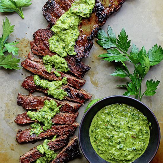 Skirt Steak with Chimichurri