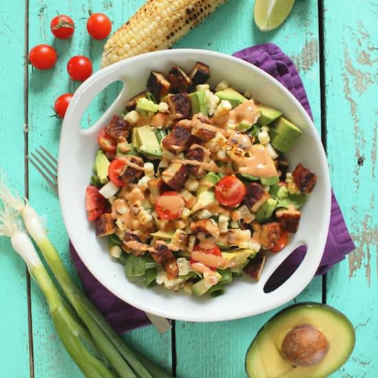 Blackened Tempeh & Corn Salad