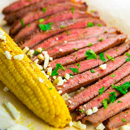Grilled Tequila Lime Flank Steak